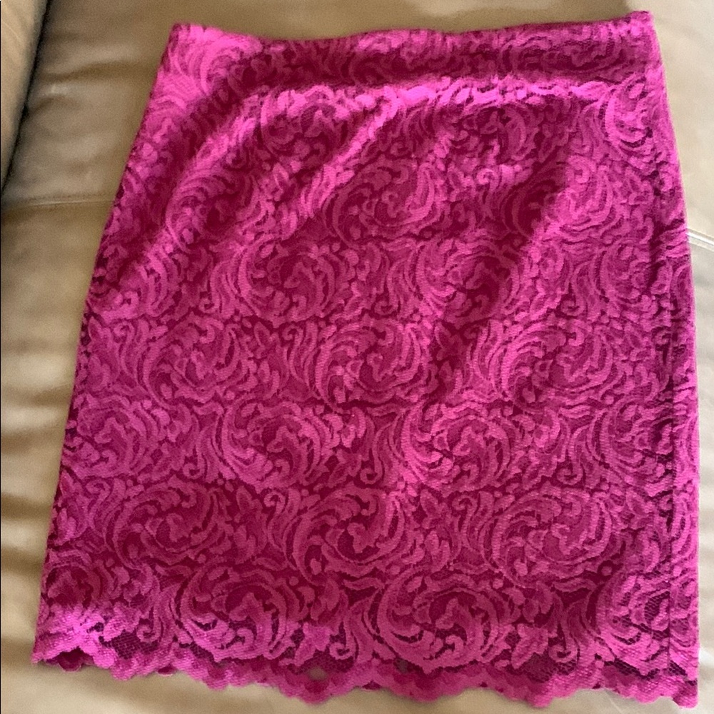 Embellished Pink Mini Pencil Skirt for Cocktail Night Out